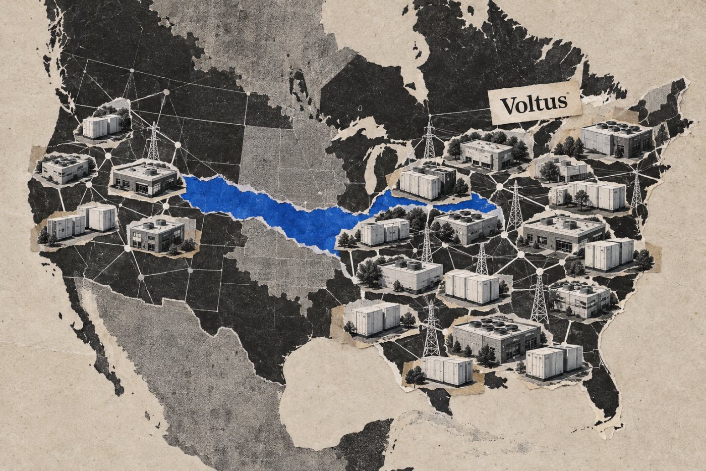 مقارنة قدرة موارد Voltus الموزعة المنشورة، 8.5 غيغاواط، بهدفها البالغ 20 غيغاواط بحلول 2030.