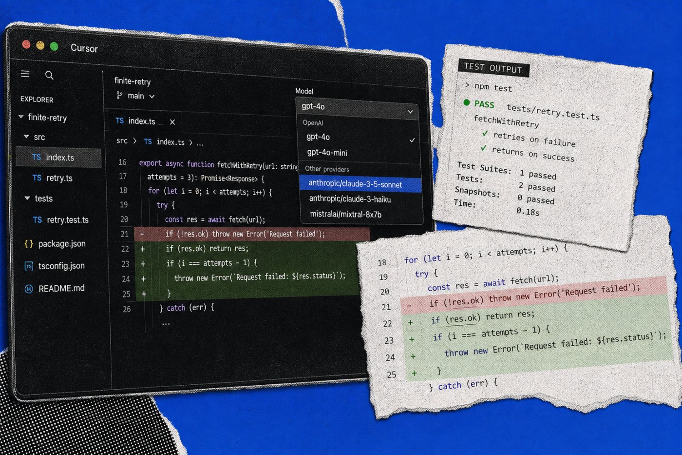 Cursor-এ একই কোড প্রকল্পে OpenAI-নির্ভর配置 থেকে বিকল্প মডেলে কাজ চালানো