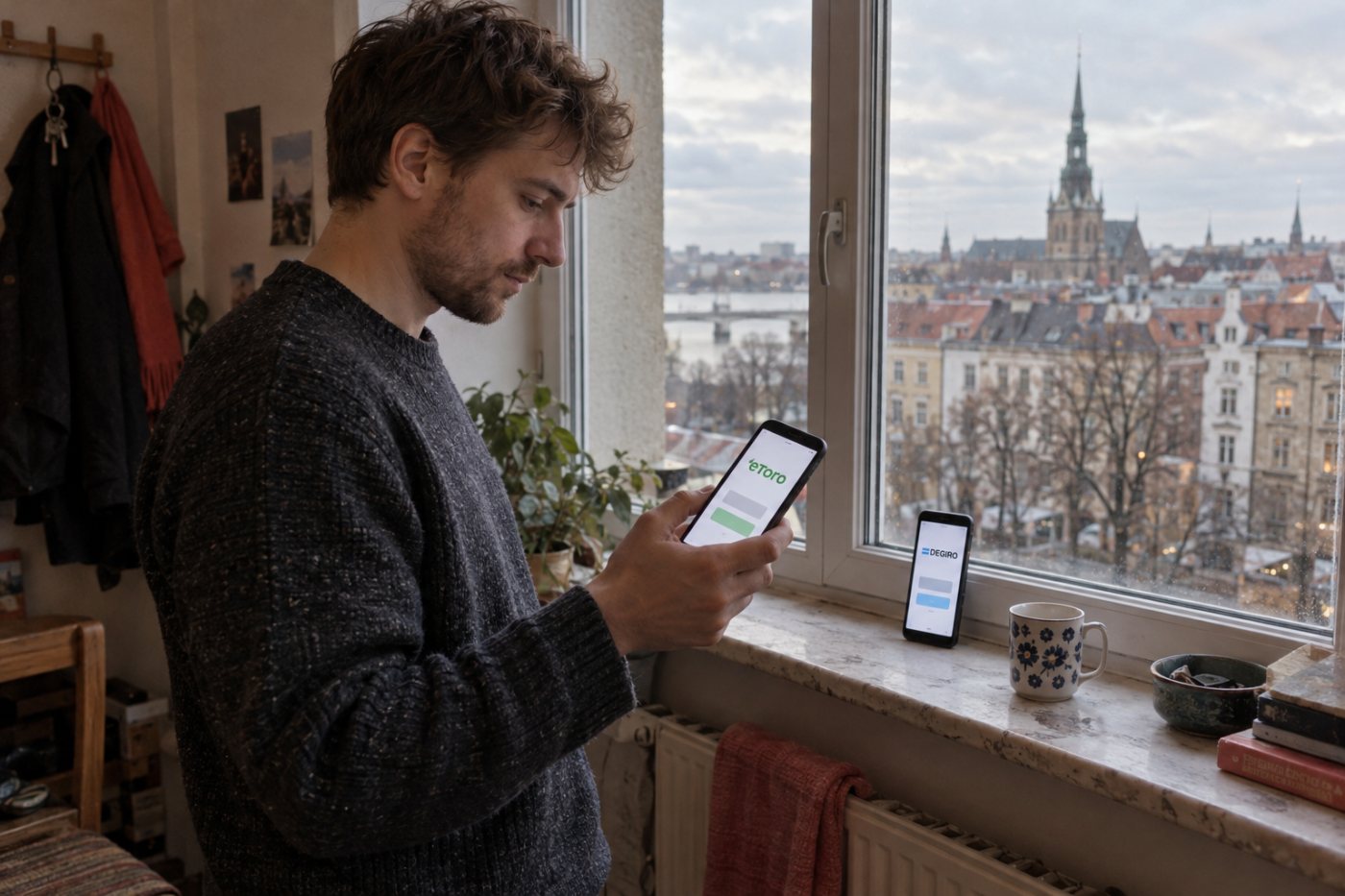 Nosacītam tūkstoš eiro pirkumam citā valūtā eToro valūtas maiņas izmaksas pārsniedz DEGIRO maiņas un pamatizvēles rīkojuma izmaksu summu.