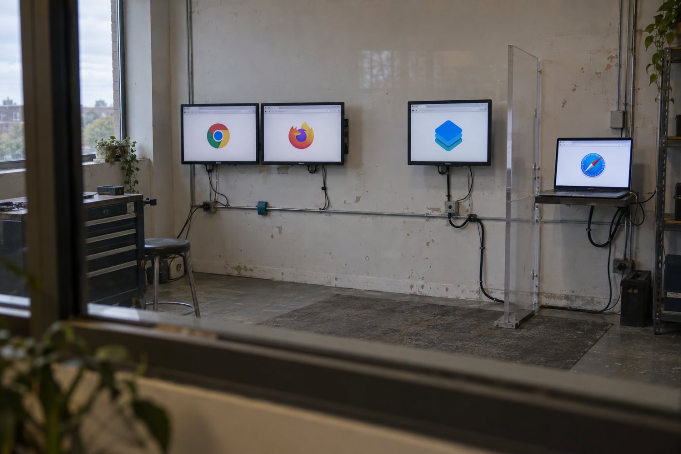 Playwright支持Chromium、Firefox和WebKit,但WebKit测试不等于直接运行正式版Safari。