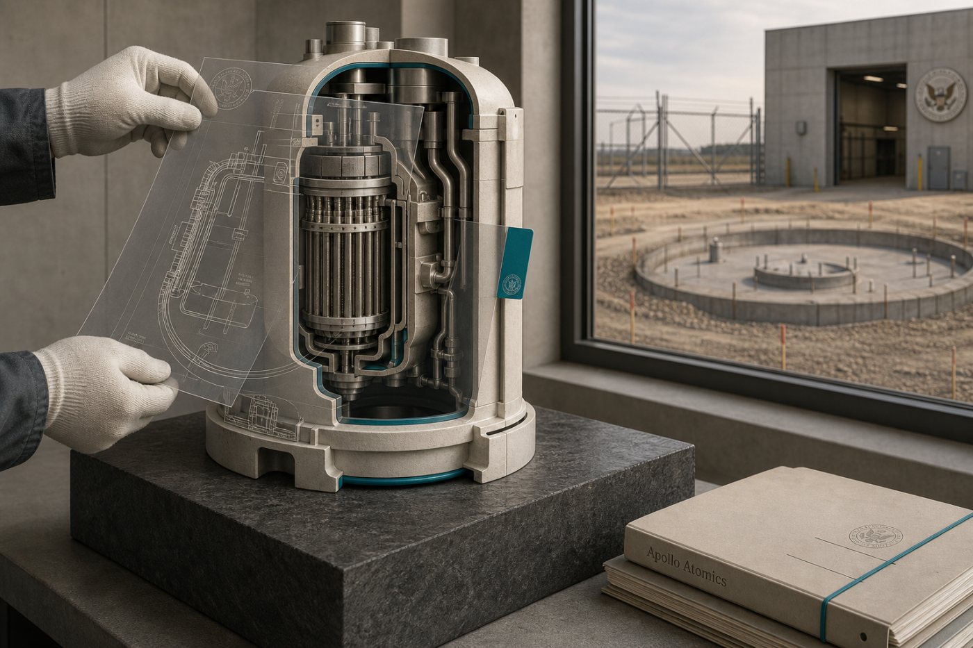 Le projet de réacteur compact d’Apollo Atomics au stade des échanges préliminaires avec la NRC.