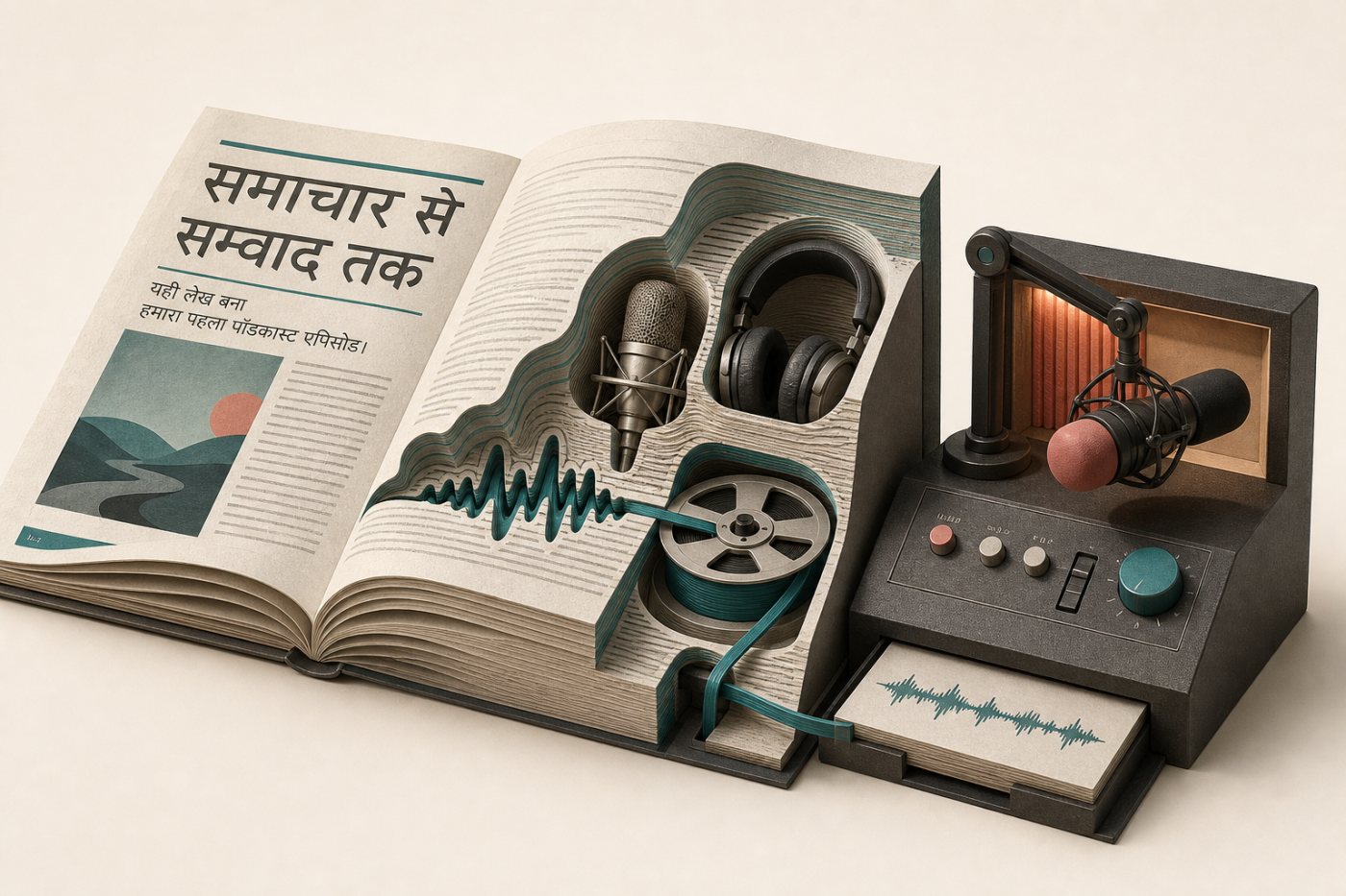 Kit समाचार-पत्र की सामग्री से Acast पर पहला पॉडकास्ट तैयार करता रचनाकार