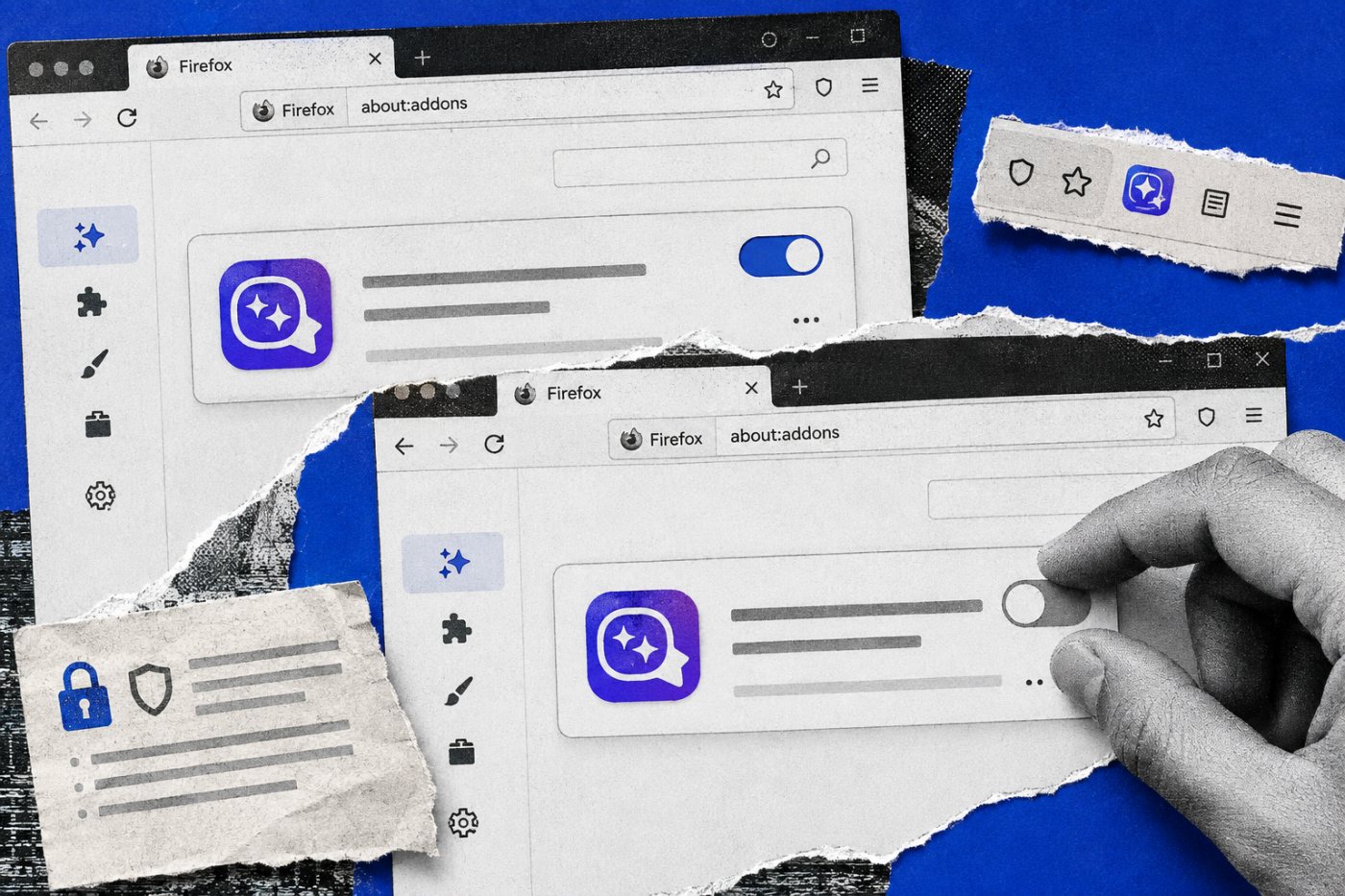 Firefox میں third-party AI extension کو اس کے الگ control سے بند کرنے کا عمل