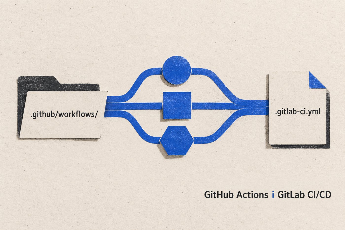 Migracija s GitHub Actionsa na GitLab CI/CD zahtijeva novu konfiguraciju poslova u datoteci .gitlab-ci.yml.
