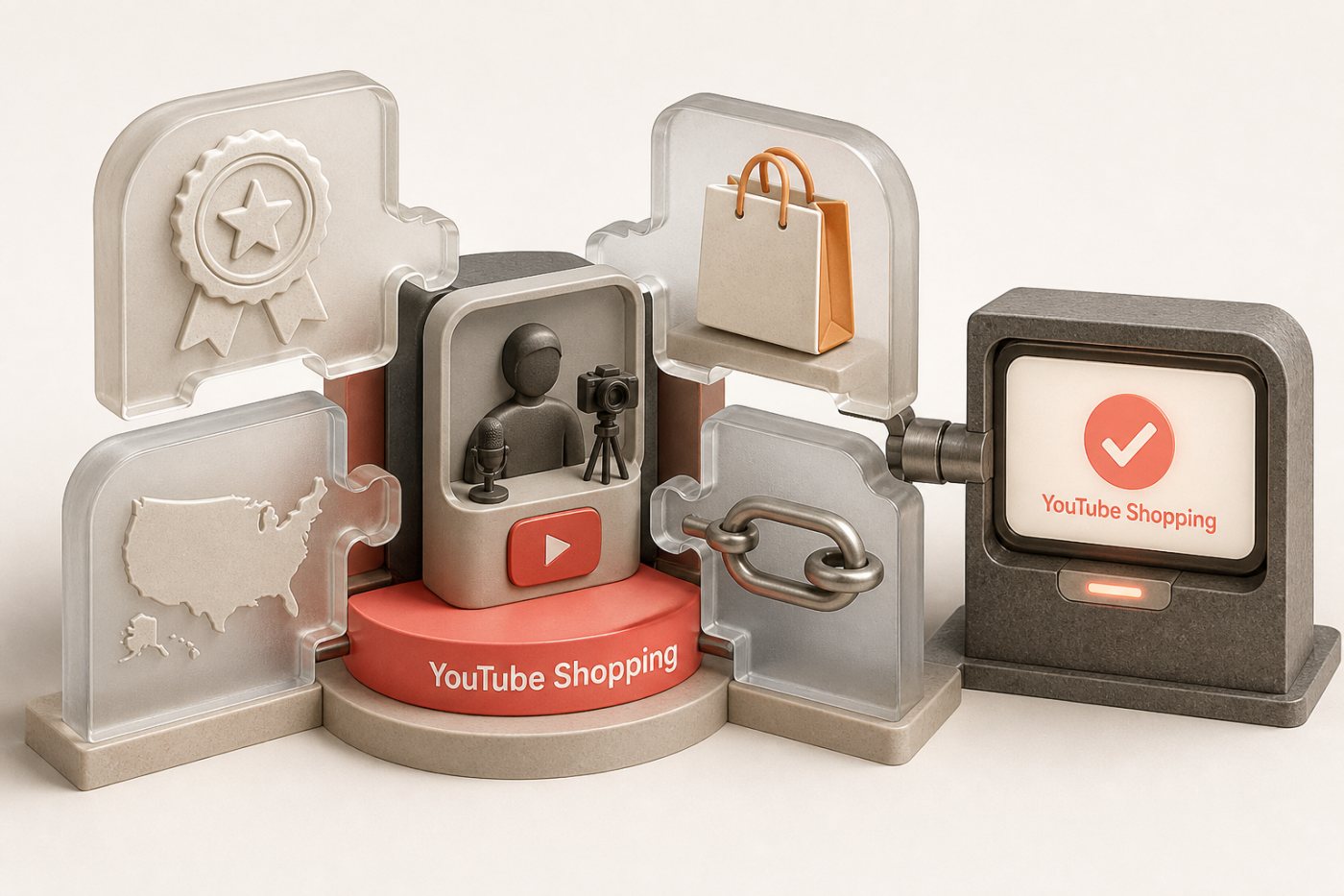 Liaison d’une chaîne YouTube américaine à un compte d’affiliation Amazon avant l’activation de l’étiquetage.