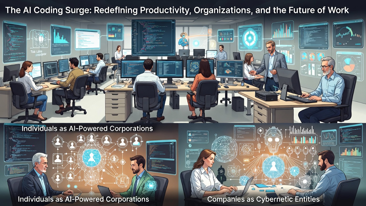 The AI Coding Surge: Redefining Productivity, Organizations, and the Future of Work