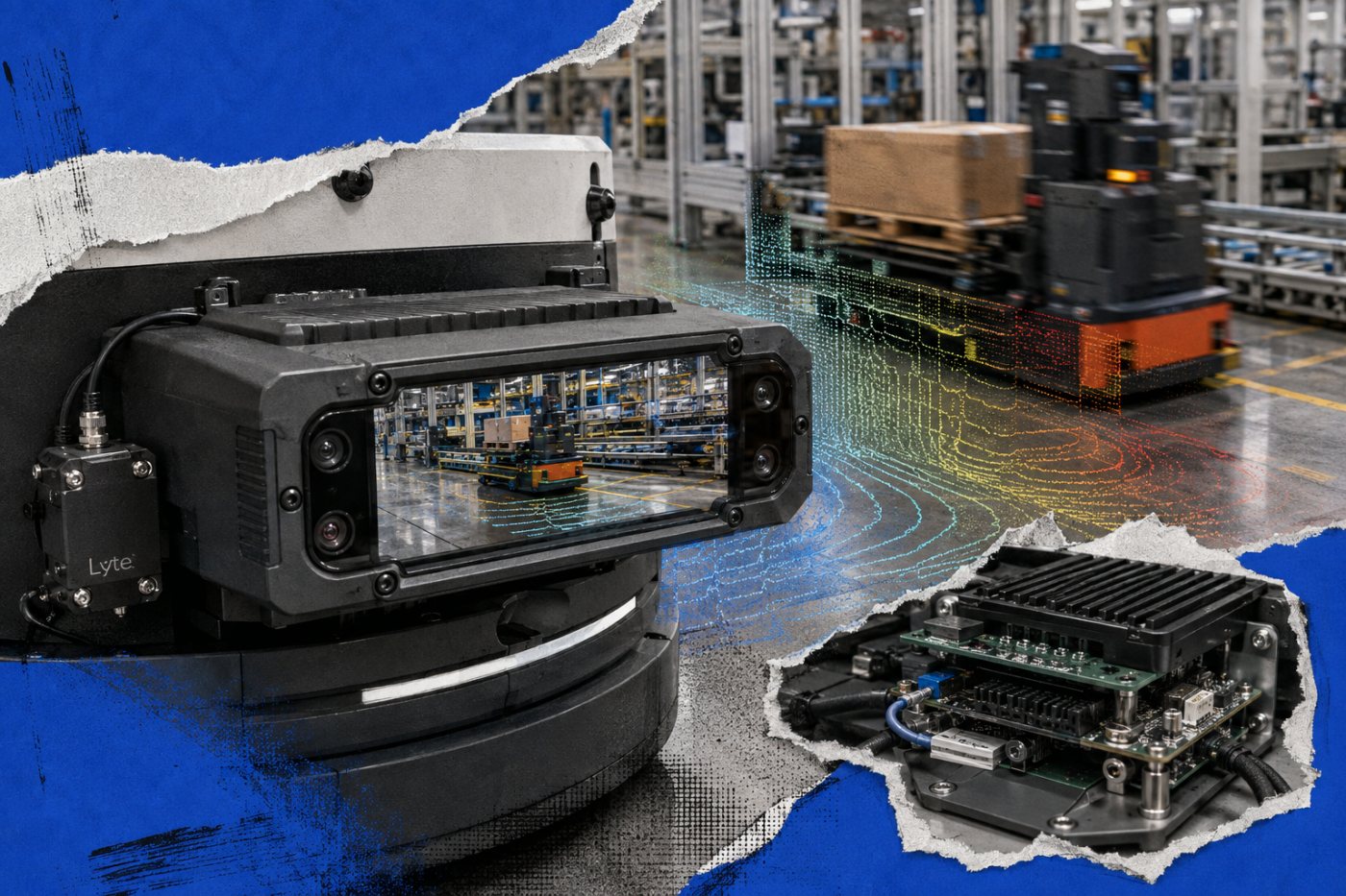 LyteVision synchronise l’imagerie, le mouvement inertiel et la mesure 4D dans un environnement industriel.