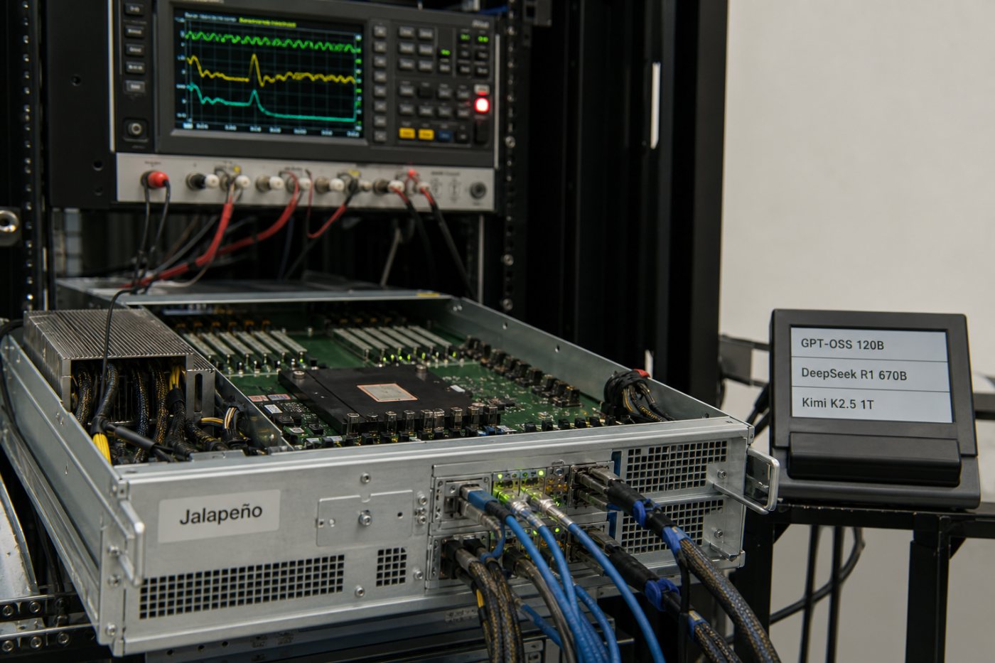 Le système Jalapeño exécute InferenceX sur trois modèles ouverts en mobilisant l’ensemble de la chaîne d’inférence.