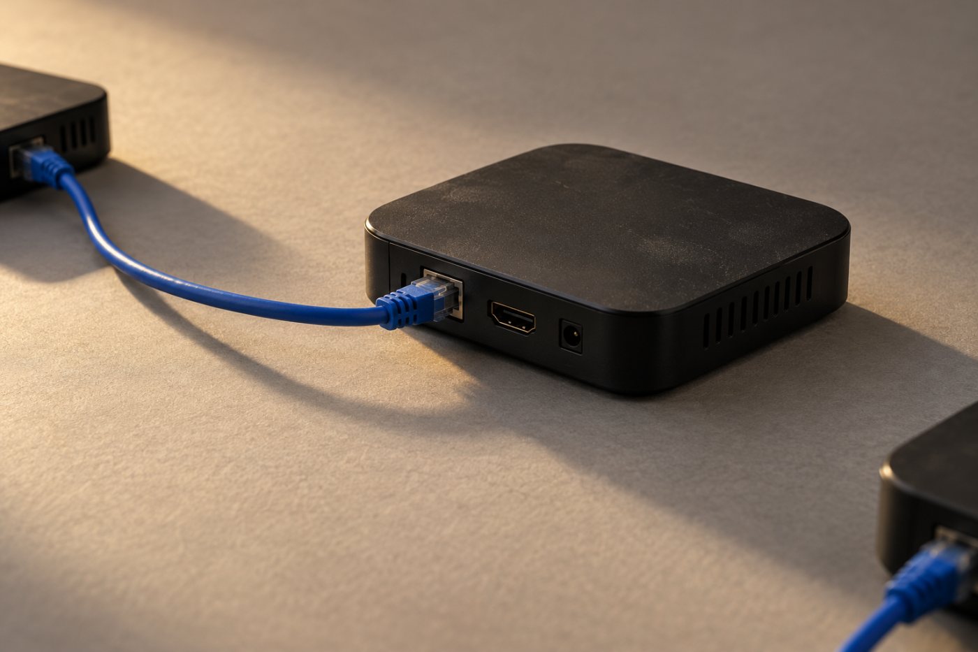 Nettengd Android sjónvarpsbox vinna saman að dreifðri keyrslu líkans í vélbúnaðarprófi Anthropic.
