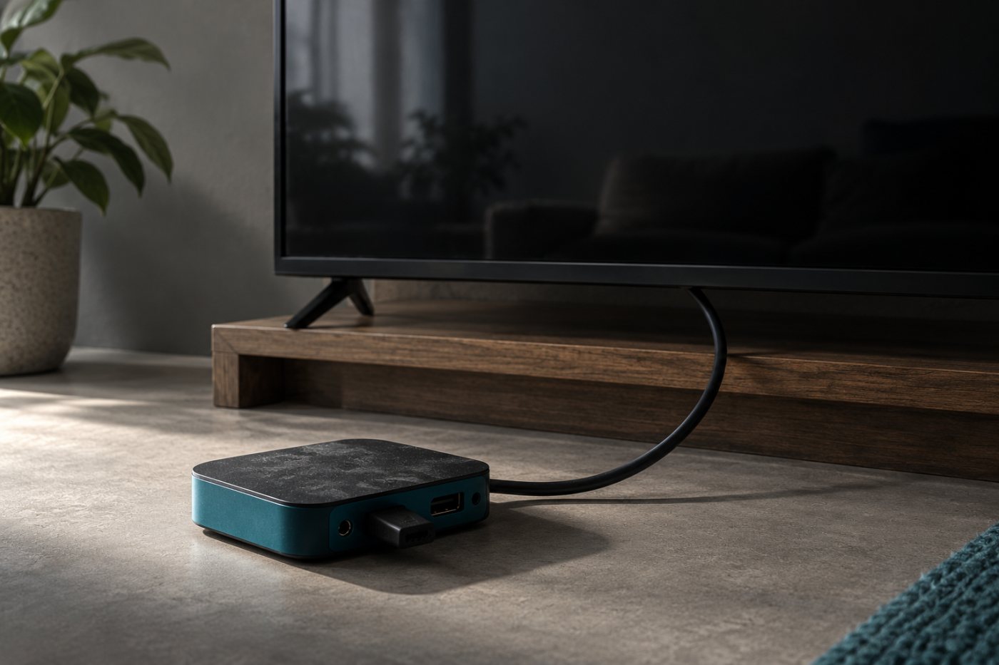 กล่อง Android TV ราคาถูกที่ใช้เป็นตัวอย่างฮาร์ดแวร์สำหรับรันโมเดลแบบกระจาย ไม่ใช่อุปกรณ์ที่พิสูจน์ว่าแพร่ตัวเองได้