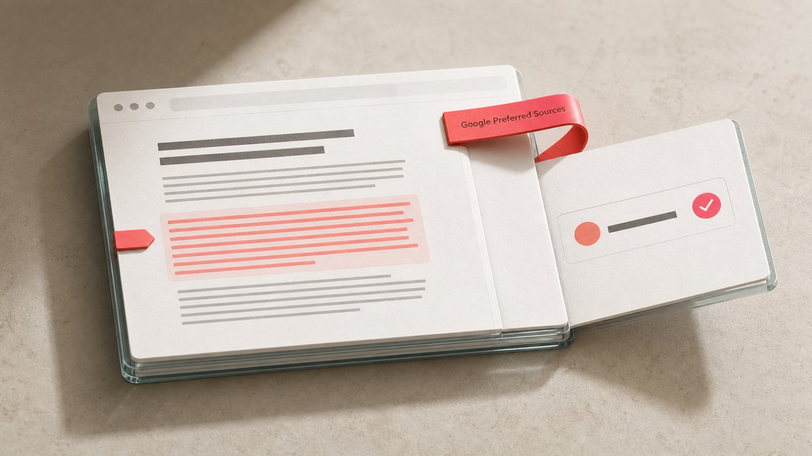 Google ajoute un bouton « Source préférée » qui ramène au même article