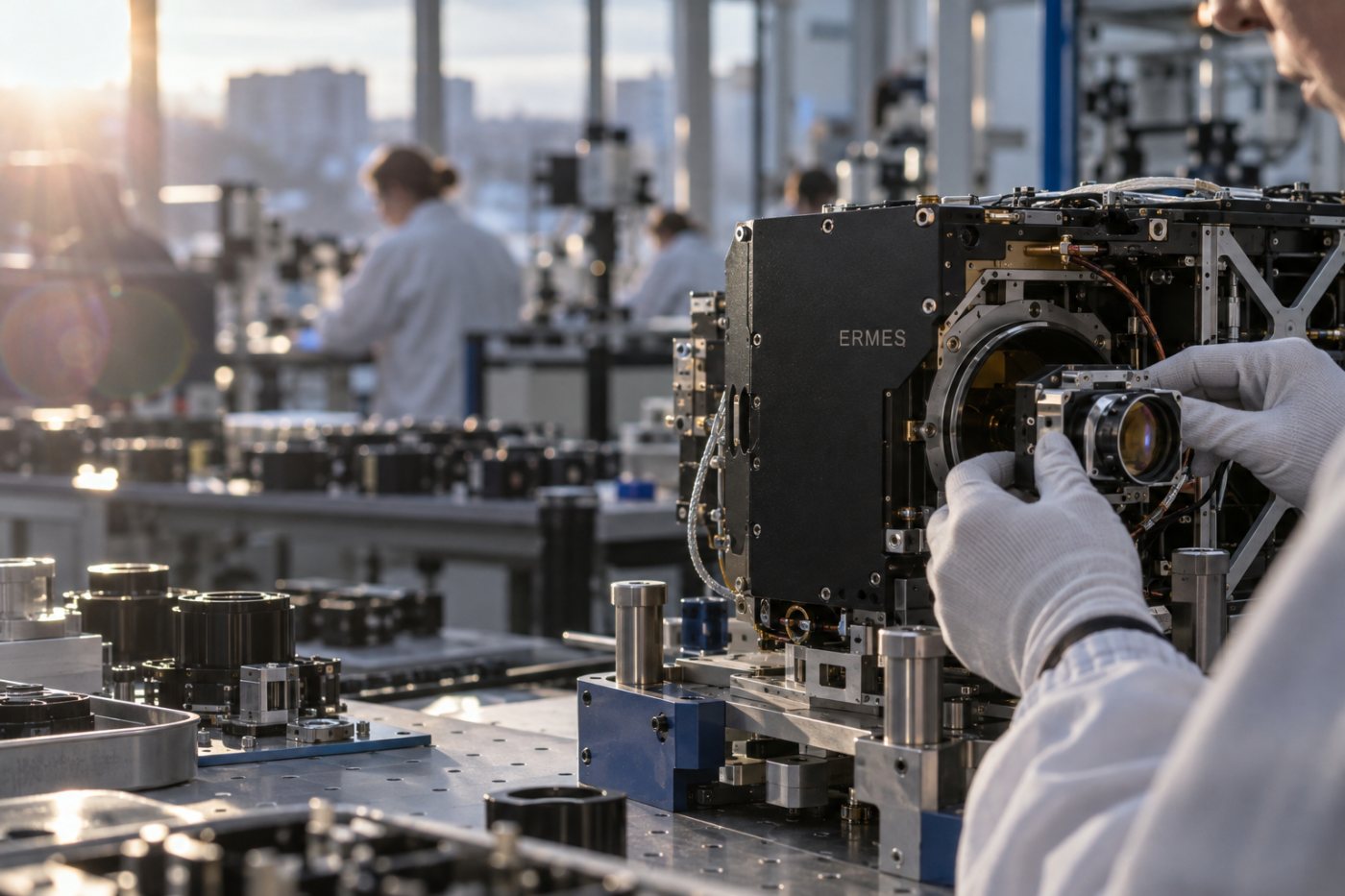 Golbriak Space termināļa montāža Tallinas Mustamäe laboratorijā saistībā ar plānoto ražošanas paplašināšanu.