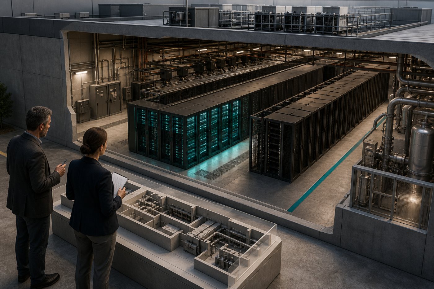 Credores avaliam um data center cuja demanda mínima por capacidade tem suporte contratual da Nvidia.