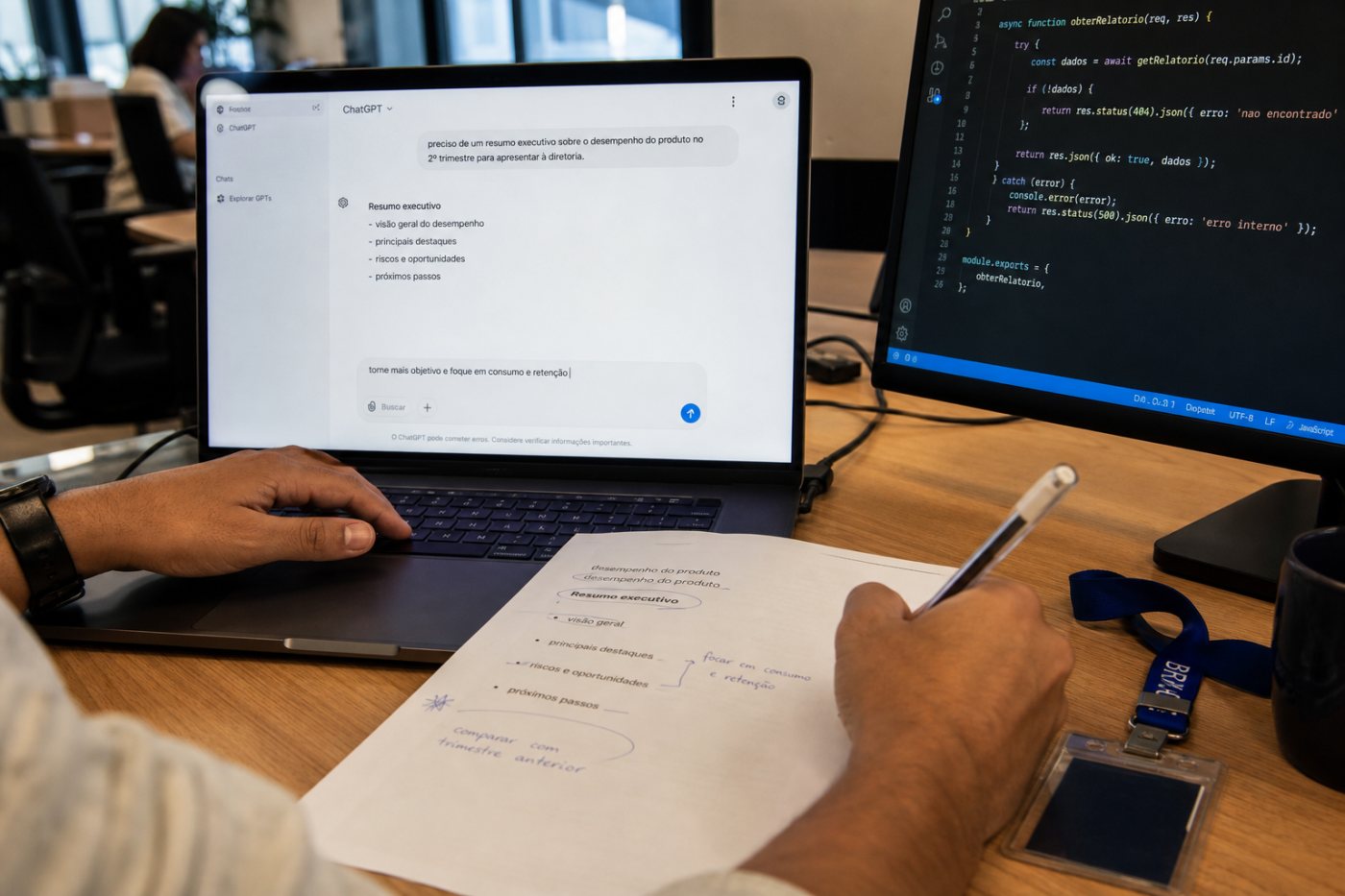 Des professionnels brésiliens utilisent ChatGPT pour rédiger, analyser des informations et développer des logiciels.
