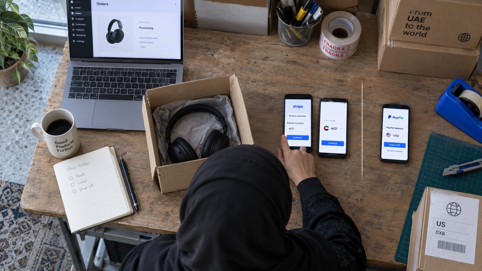 Stripe أم PayPal في الإمارات؟ التحويل الدولي قد يقلب الأرخص