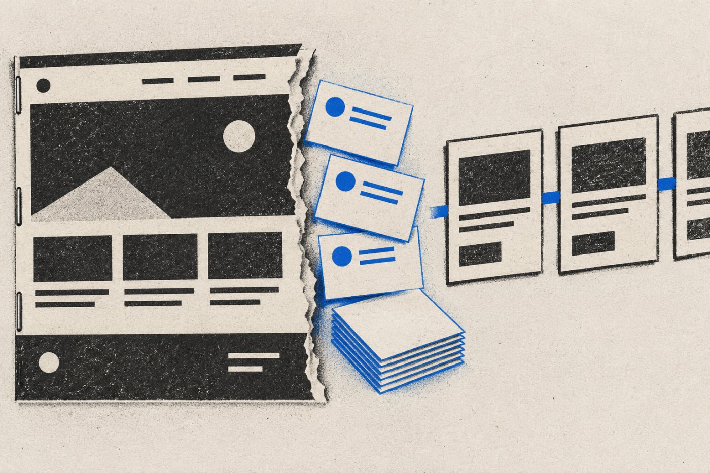 Pri presune webu sa exportované stránky Webflow oddeľujú od obsahu CMS; obsah WordPressu má vlastnú cestu prenosu.