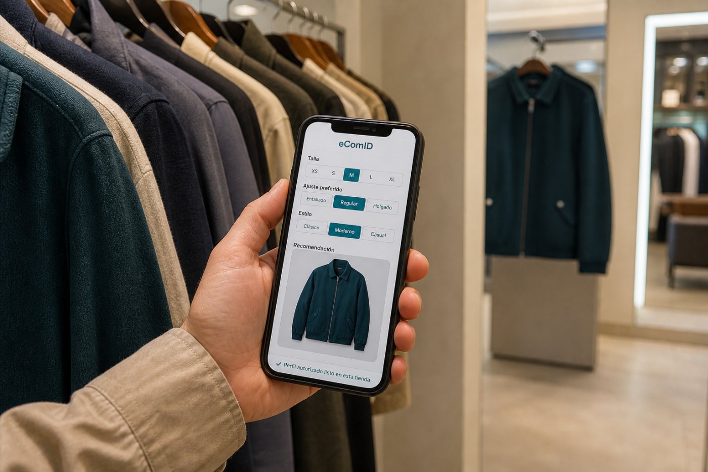 El Shopping Passport de eComID reutiliza talla, ajuste y preferencias para recomendar productos entre comercios conectados.