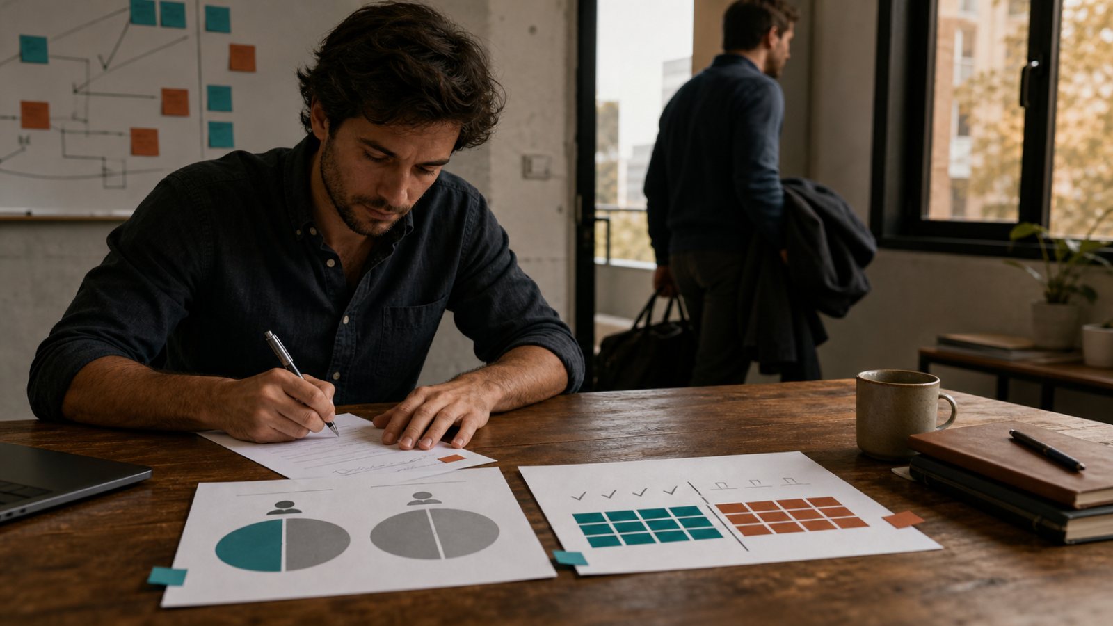 Repartir la empresa al 50% no resuelve qué pasa si un socio se marcha