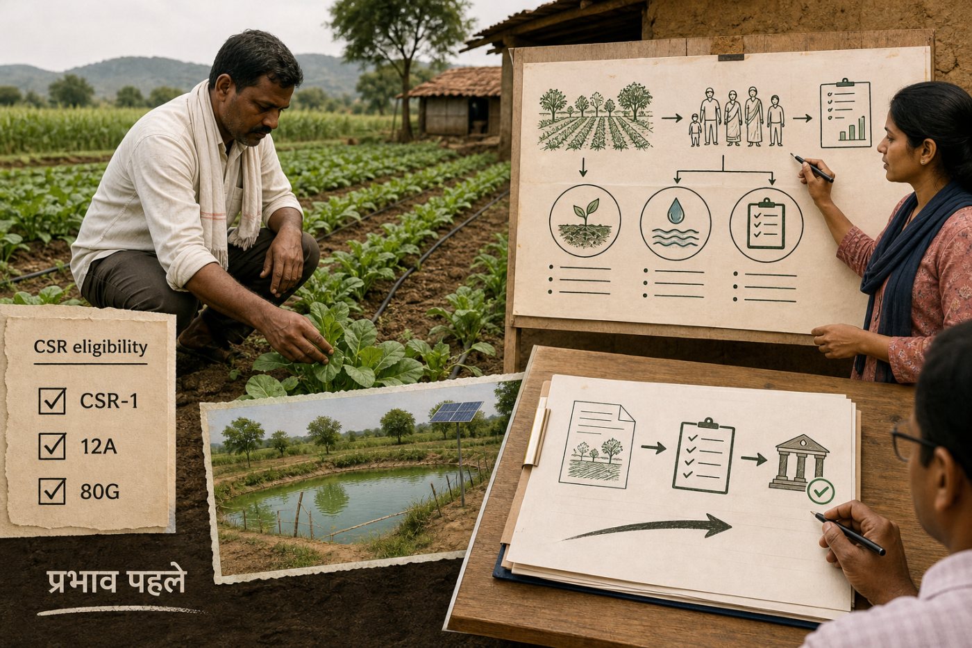 CSR चुनौती में कृषि प्रभाव और पात्रता दस्तावेजों के आधार पर अनुदान चयन