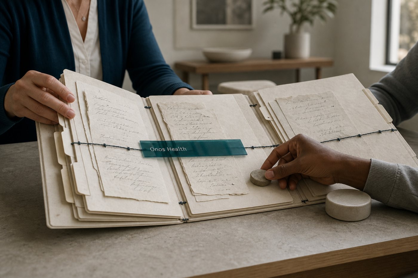Une équipe clinique d’assureur contrôle un constat produit par Onos Health avant toute décision opérationnelle