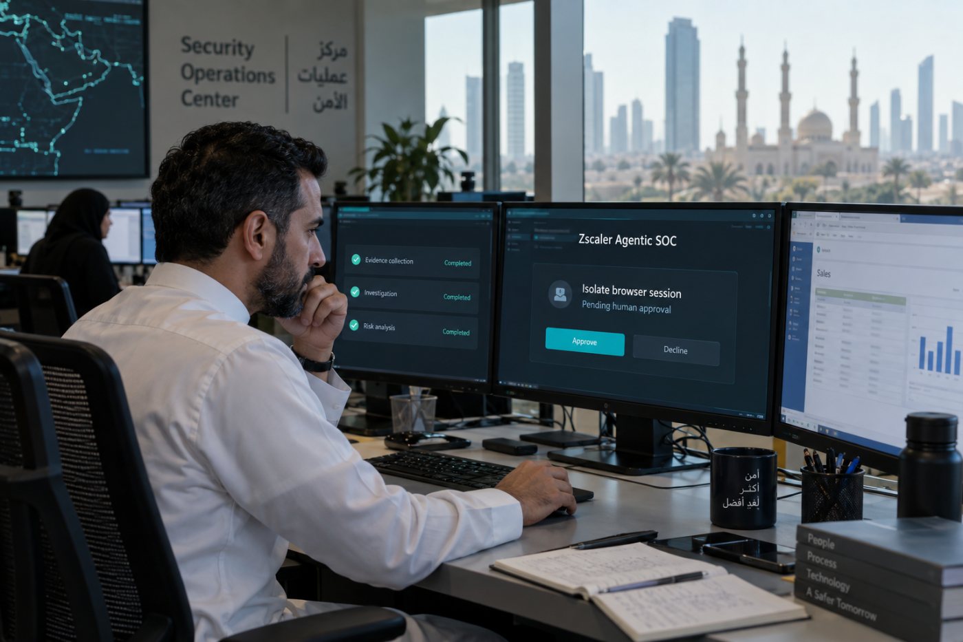 مسار هجين في Zscaler Agentic SOC ينجز التحقيق آليًا ويطلب موافقة بشرية قبل عزل جلسة عالية الأثر