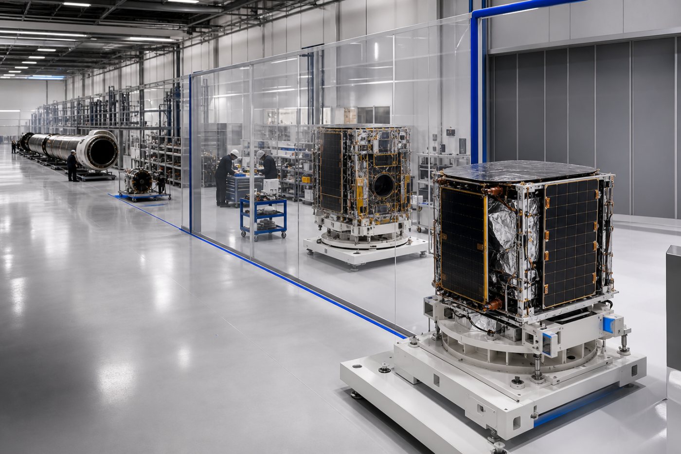 Оборудование Rocket Lab на разных этапах исполнения многолетнего портфеля заказов