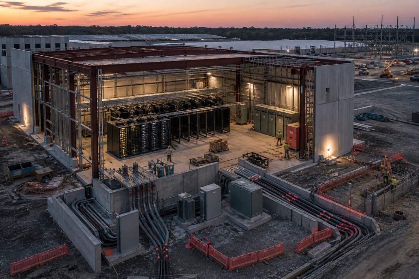 Der unfertige RUM-Standort in Maysville benötigt weiteren Ausbau und zusätzliche Finanzierung für die GPU-Dienste.