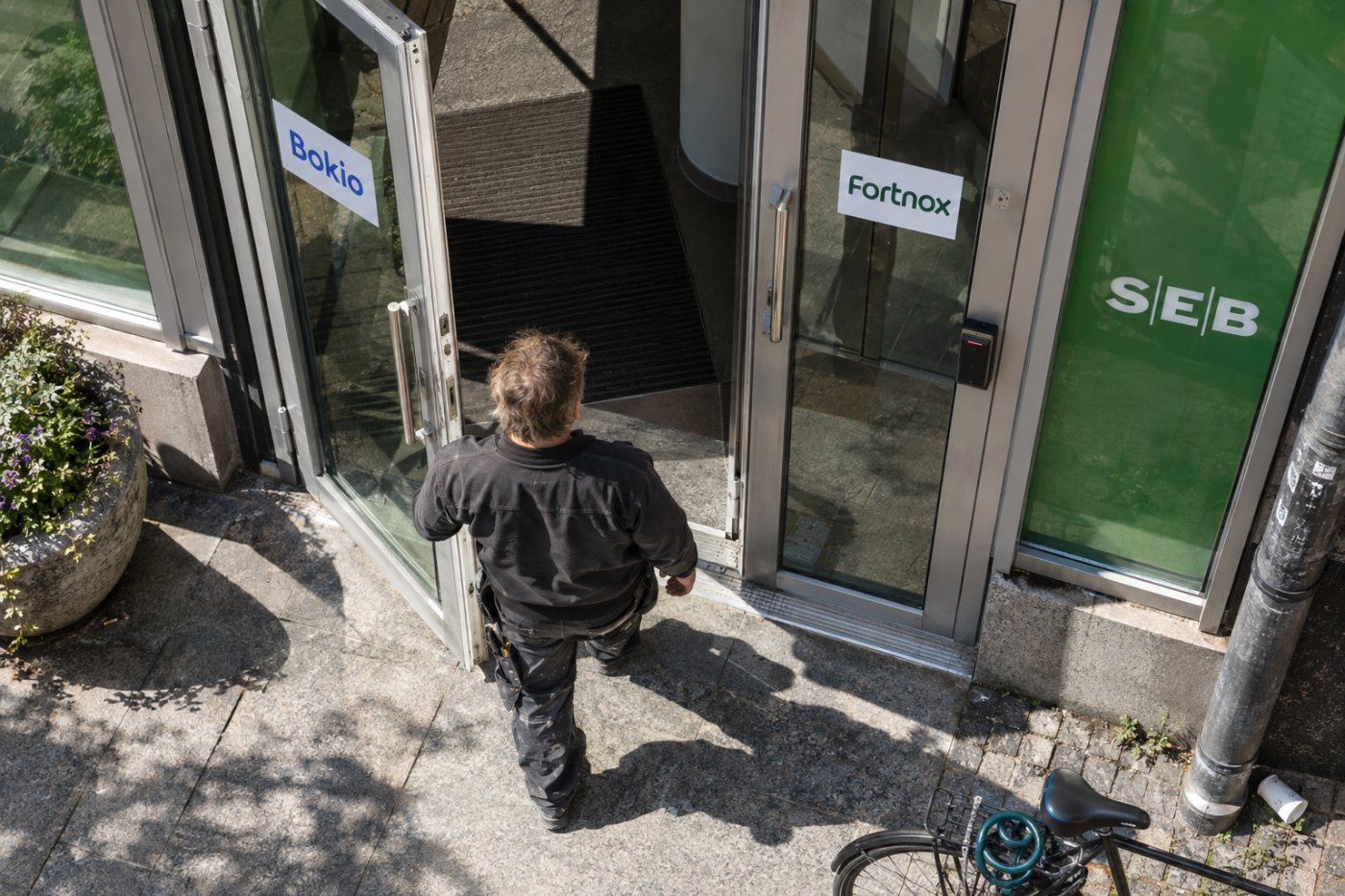SEB kan kopplas till både Bokio och Fortnox, medan kostnaden för kopplingen beror på valt Bokio-paket.