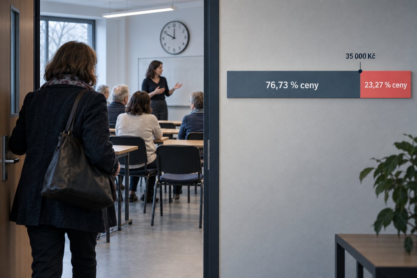 Účast na živém digitálním kurzu rozhoduje o konečné výši příspěvku Úřadu práce.
