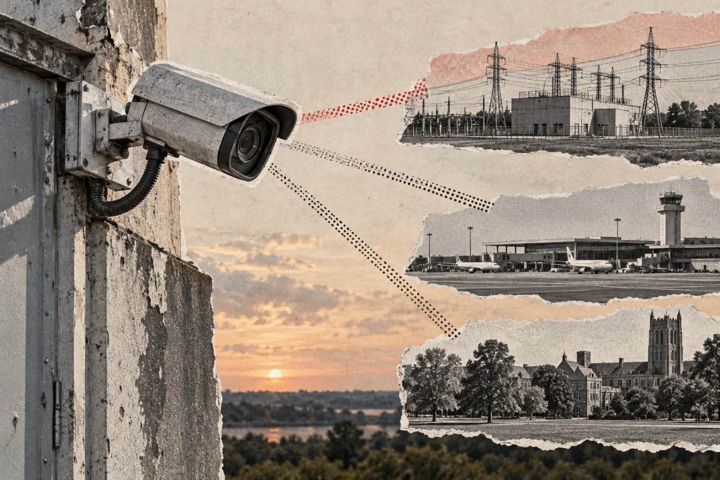 Isang nakakabit na internet-connected camera ang kumakatawan sa botnet na tumulong sa pag-scan ng Microscan.