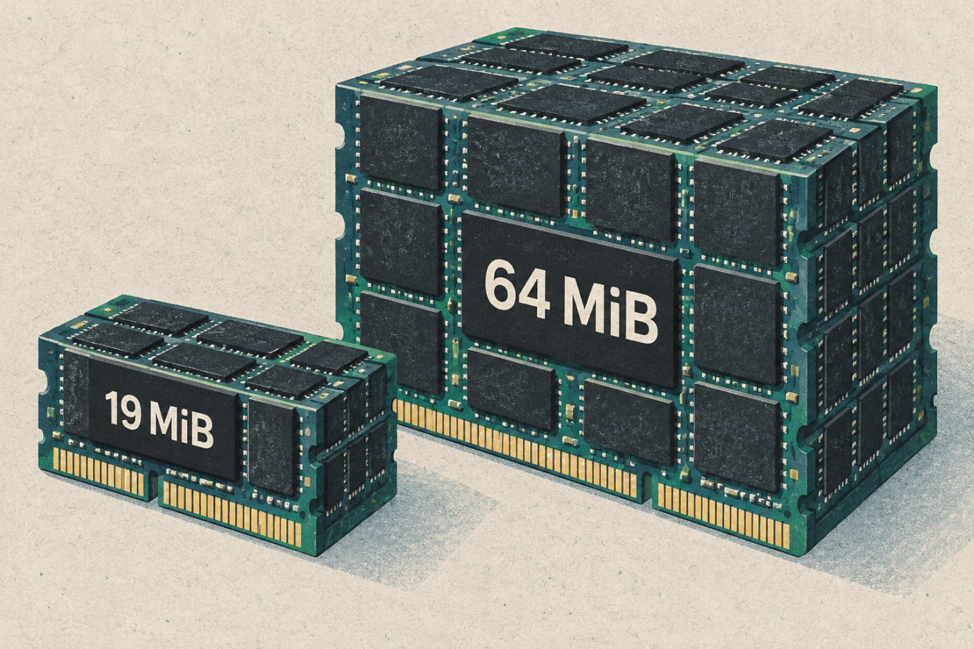 Comparación de las asignaciones de memoria de 19 MiB y 64 MiB para Argon2id.