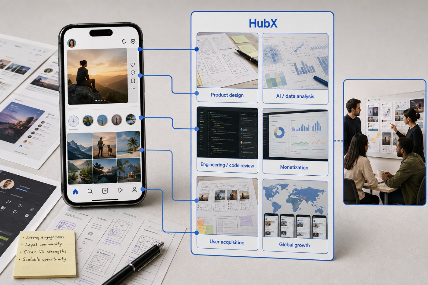 HubX mengevaluasi produk konsumen untuk strategi akuisisi aplikasi global.
