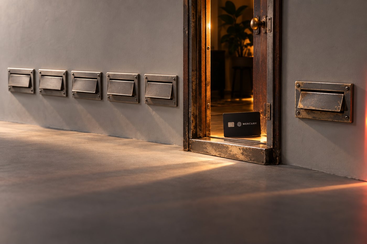 حضور تشغيلي فعلي لشركة أمريكية يوضح شرط العنوان عند طلب حساب أعمال لدى Mercury أو Relay.