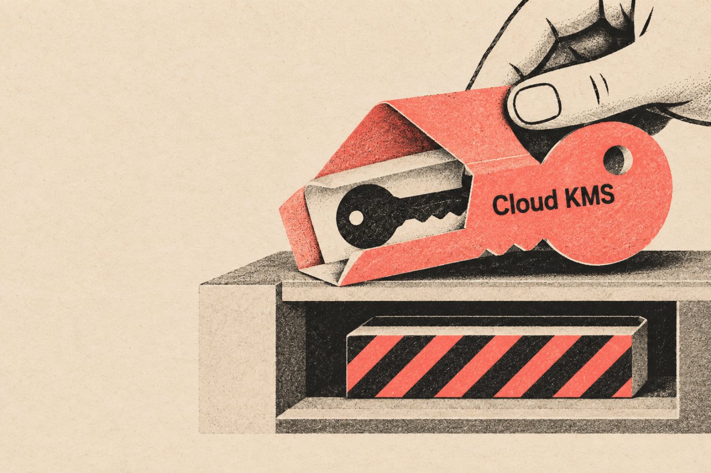 GKE에서 Secret 암호화 키를 Cloud KMS 키로 감싸 상태 데이터베이스에 저장하는 관계