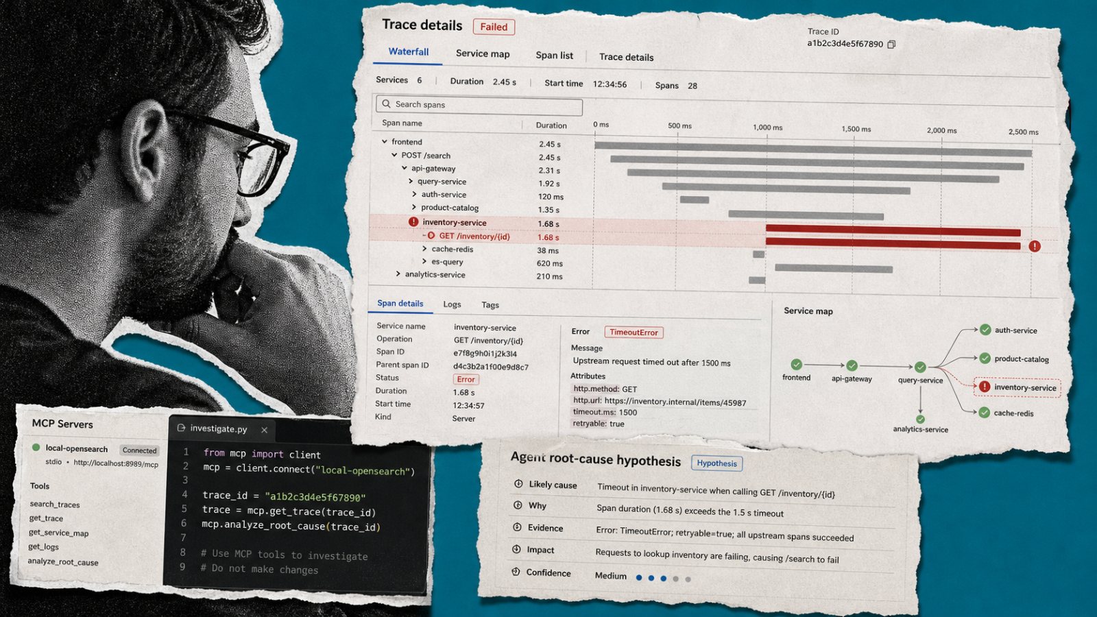 OpenSearch يعرض دليل العطل داخل المحادثة بدل تصديق ملخص الوكيل