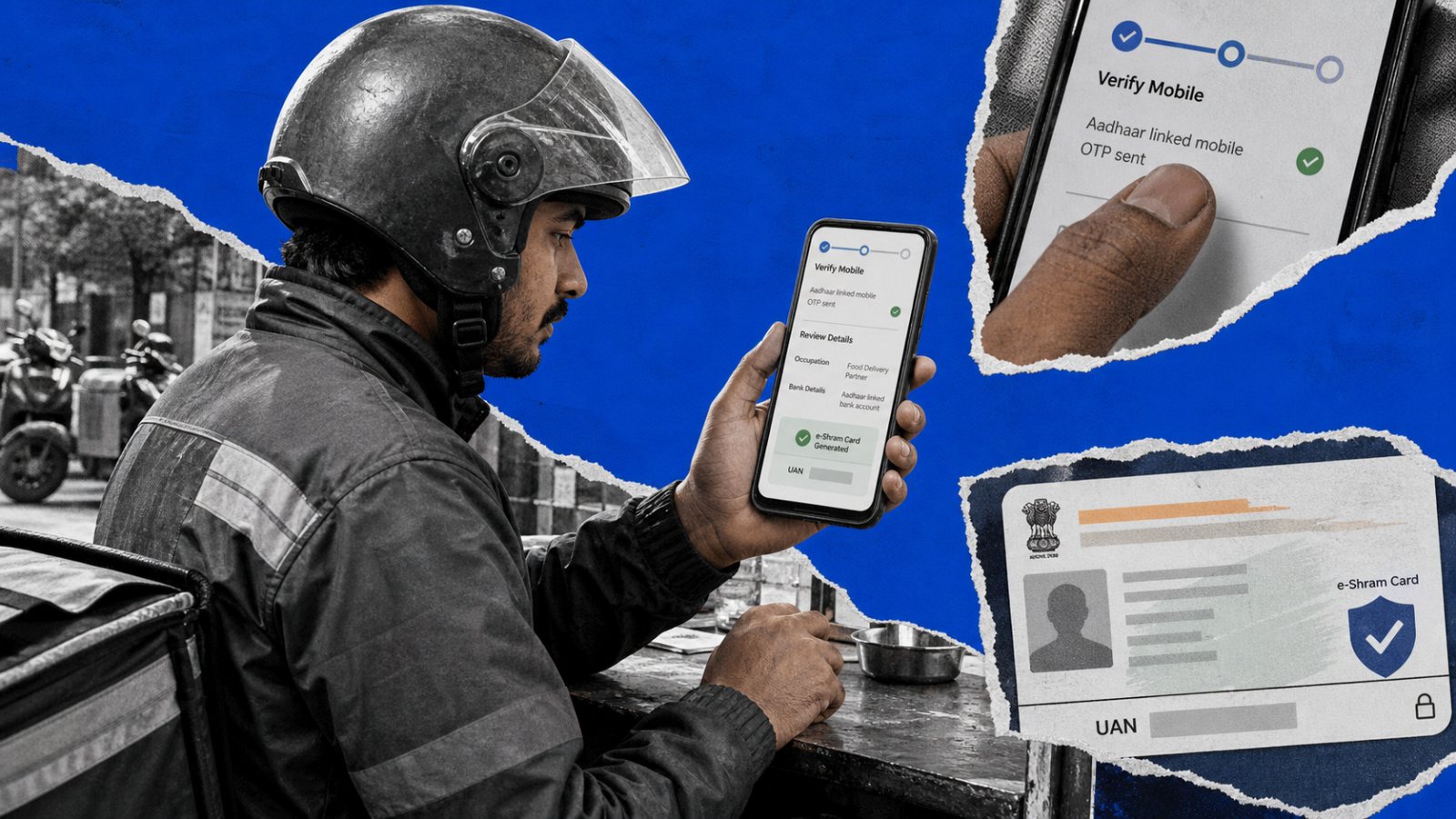 e-Shram पर गिग वर्कर पंजीकरण करें—UAN मिलने तक ये चरण जाँचें