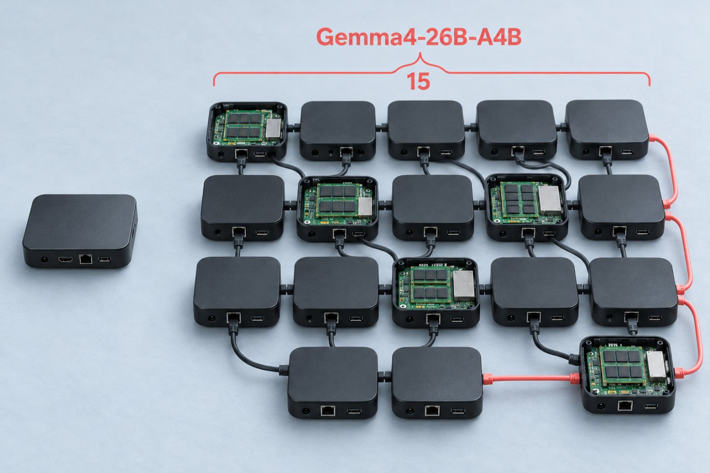 Gemma4-26B-A4B’nin 4 GB bellekli Android TV kutularına dağıtılarak çalıştırılması.