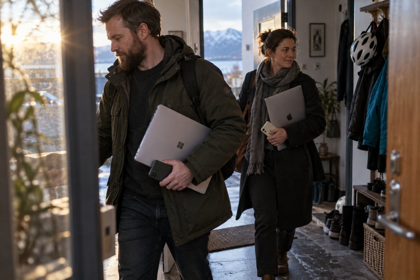 Bitdefender Total Security nær til Windows og Mac tölva og Android og iOS síma á heimili; foreldraeftirlit krefst fjölskylduáskriftar.