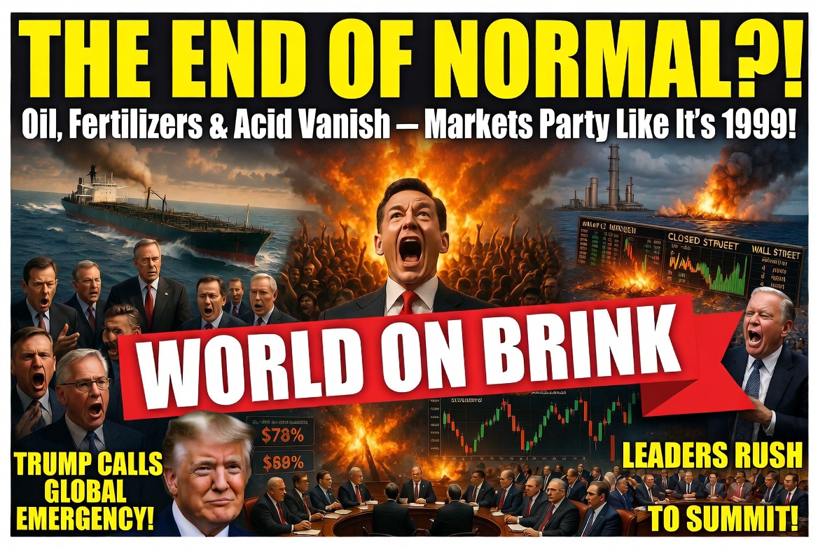 The World is Simultaneously Losing Oil, Fertilizers, and Sulfuric Acid. The Market Has Only Priced in Oil