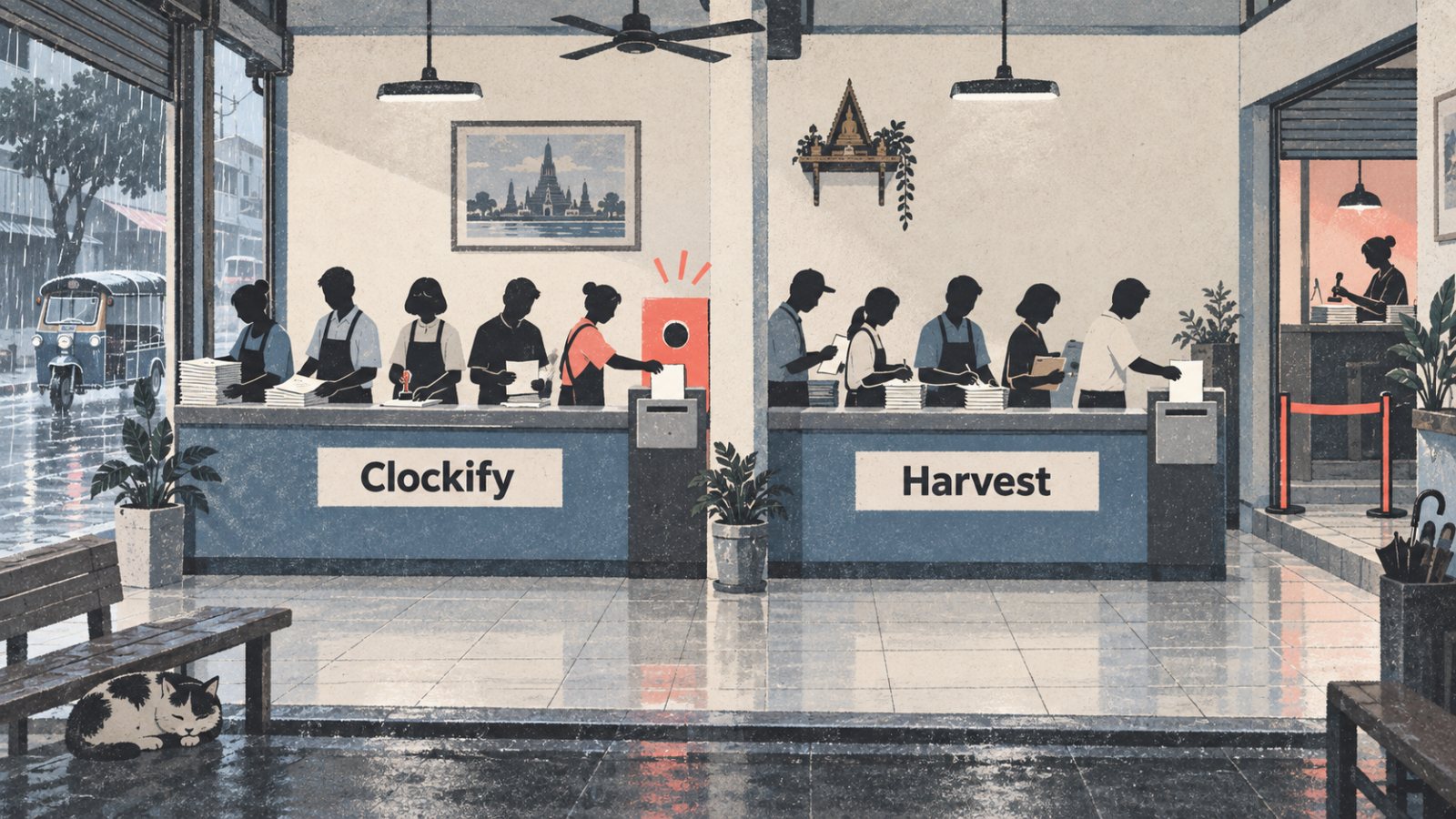 Clockify หรือ Harvest: ค่าที่นั่งถูกกว่าอาจแพ้เมื่อเริ่มออกใบแจ้งหนี้