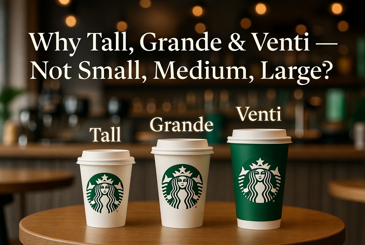Why Does Starbucks Call Its Sizes Tall, Grande, and Venti Instead of Small, Medium, and Large?