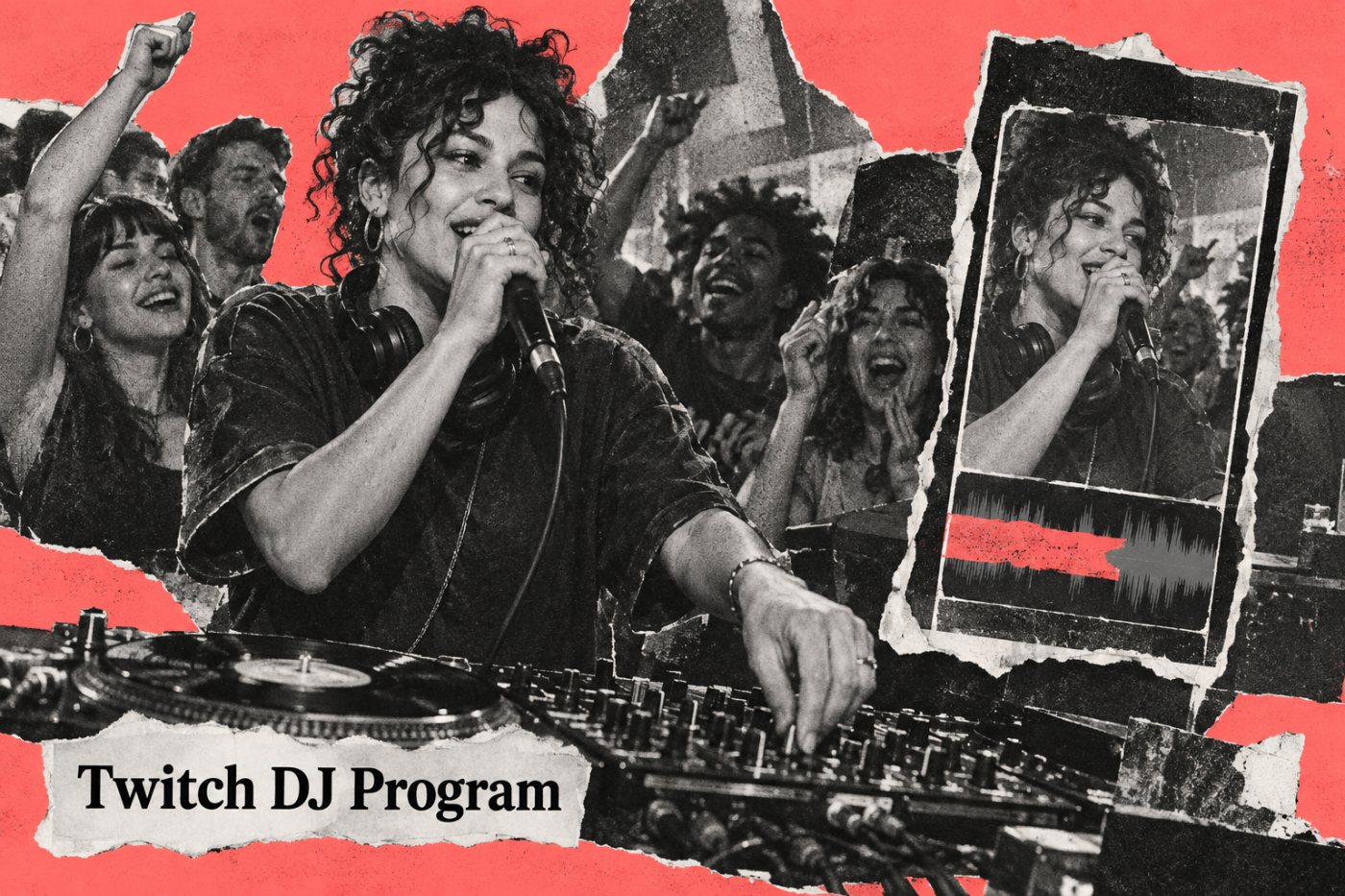 Un clip du Twitch DJ Program conserve la voix et les réactions, tandis que le traitement du morceau reste indéterminé.