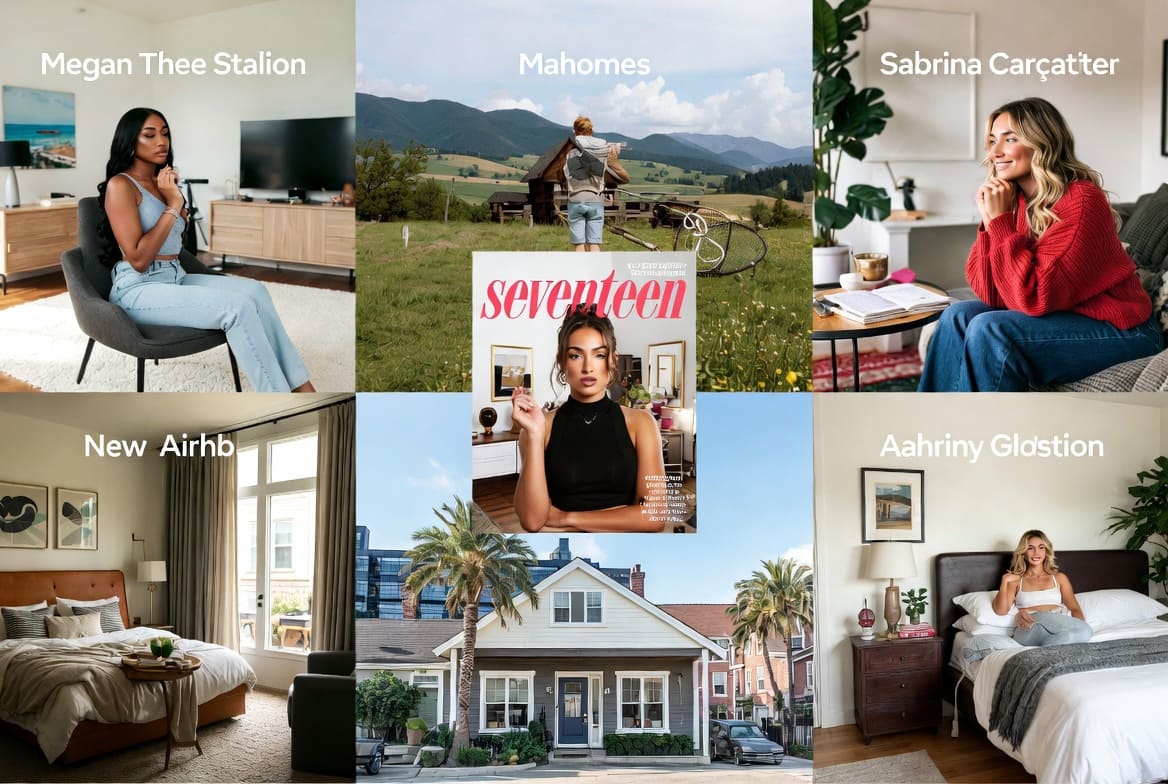 Airbnb приглашает в гости к звёздам: теперь можно позавтракать с Меган Ти Сталлион, потренироваться с Патриком Махоумсом и спеть с Seventeen