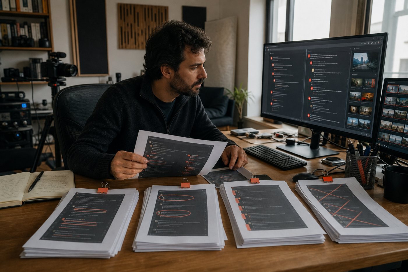Les résultats de recherche sont relus puis classés en questions, irritants, idées et éléments hors sujet.
