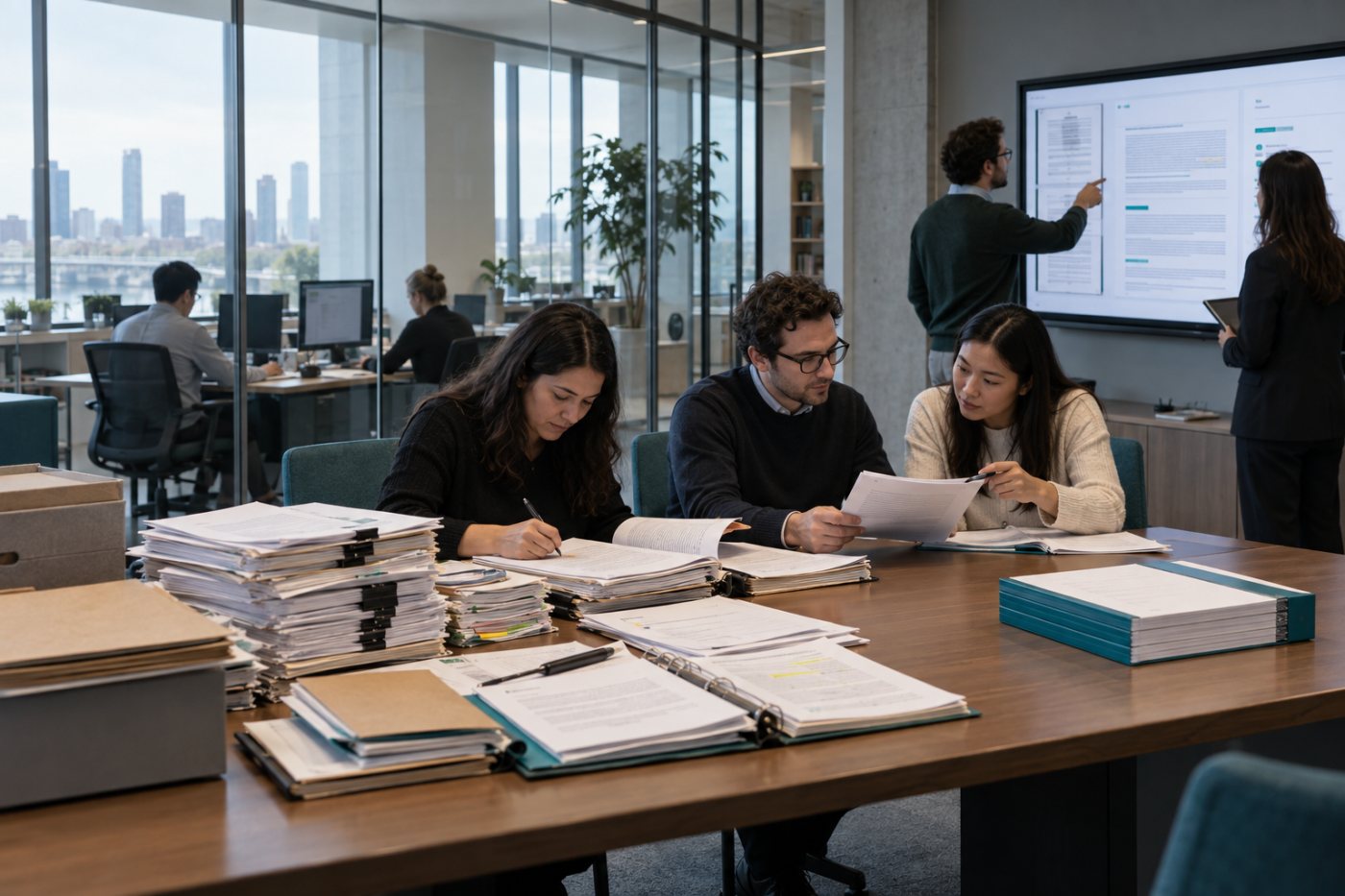 Harvey Tenet processes legal matter materials into a structured work product for researcher review.