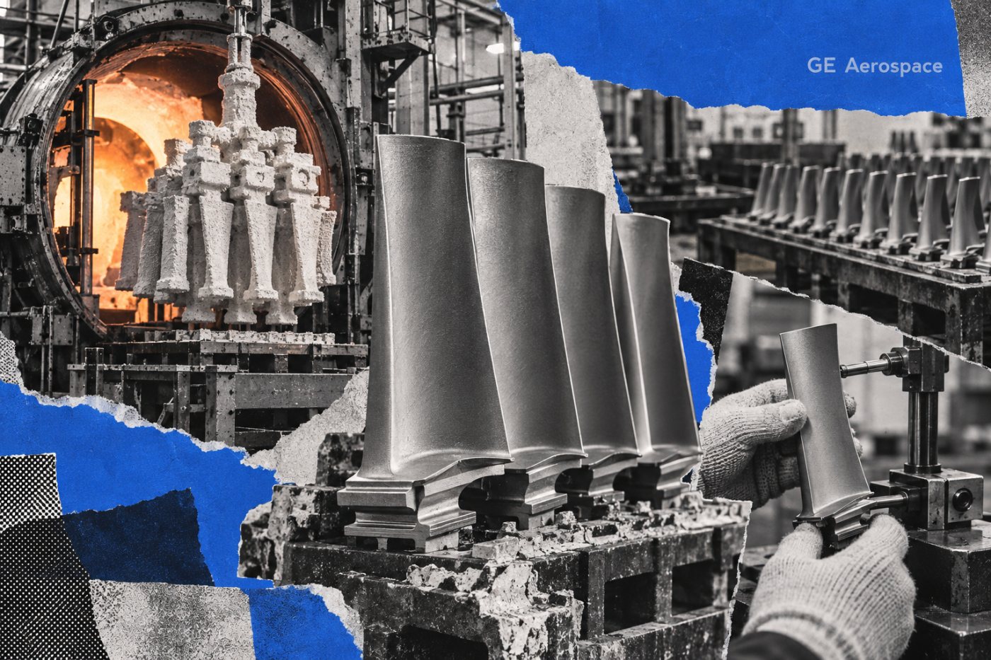 CPP turbine airfoils moving through specialized casting and inspection processes that make the capacity strategically valuable to GE Aerospace.