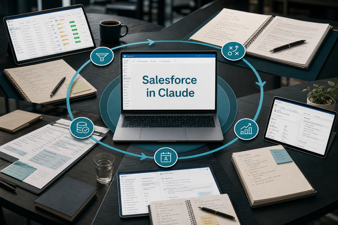 Keterampilan Salesforce in Claude dikelompokkan menurut tinjauan pipeline, strategi transaksi, pengembangan akun, persiapan rapat, dan kebersihan CRM.