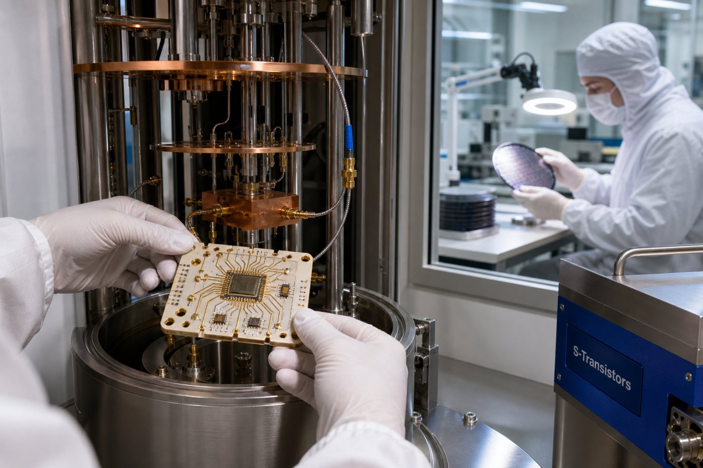 Прототип S-Transistors проходит подготовку к криогенному испытанию одновременно с проверкой пластин для пилотного производства.