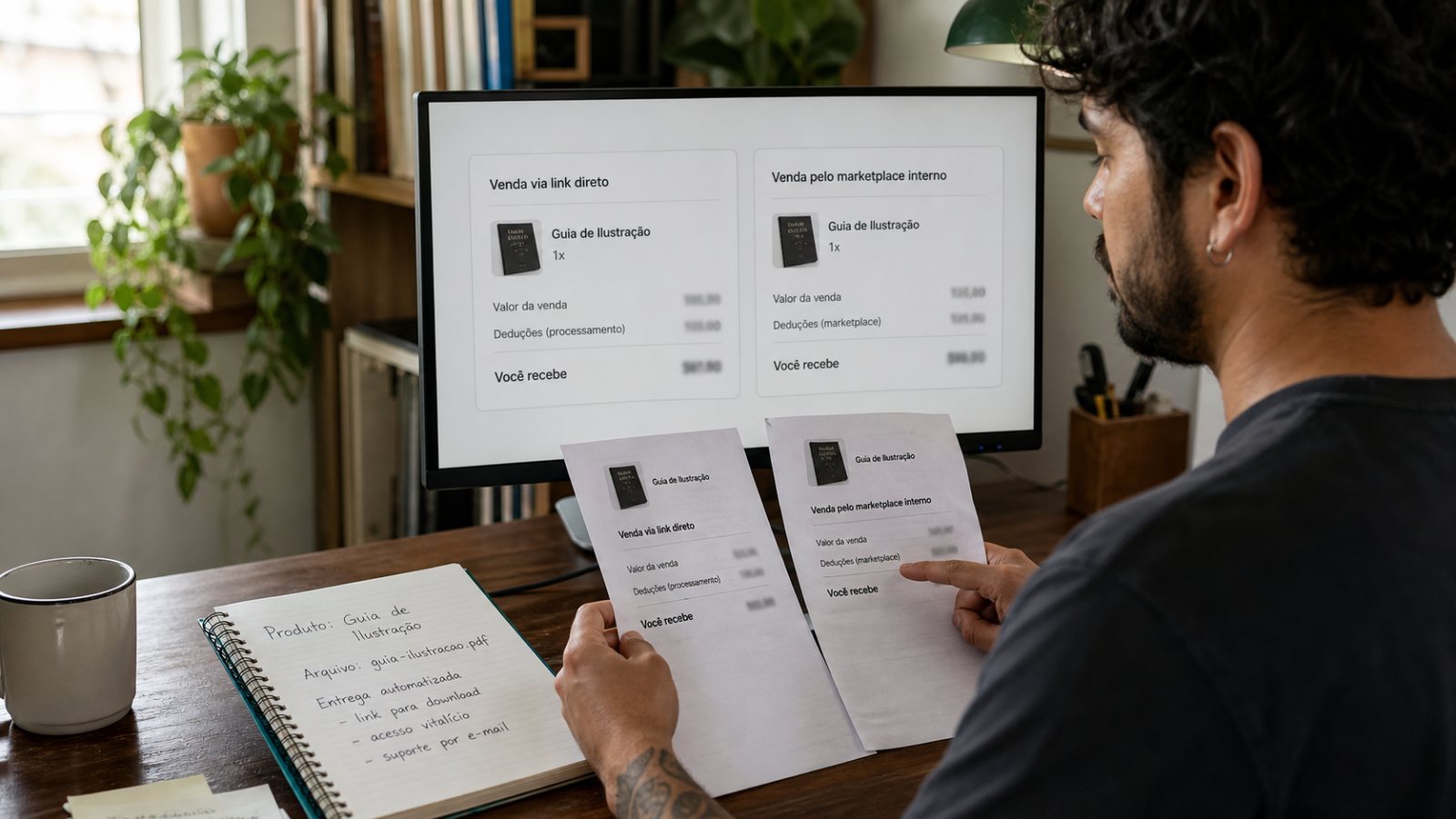 Gumroad cobra 30% pela descoberta — o tráfego próprio vale mais
