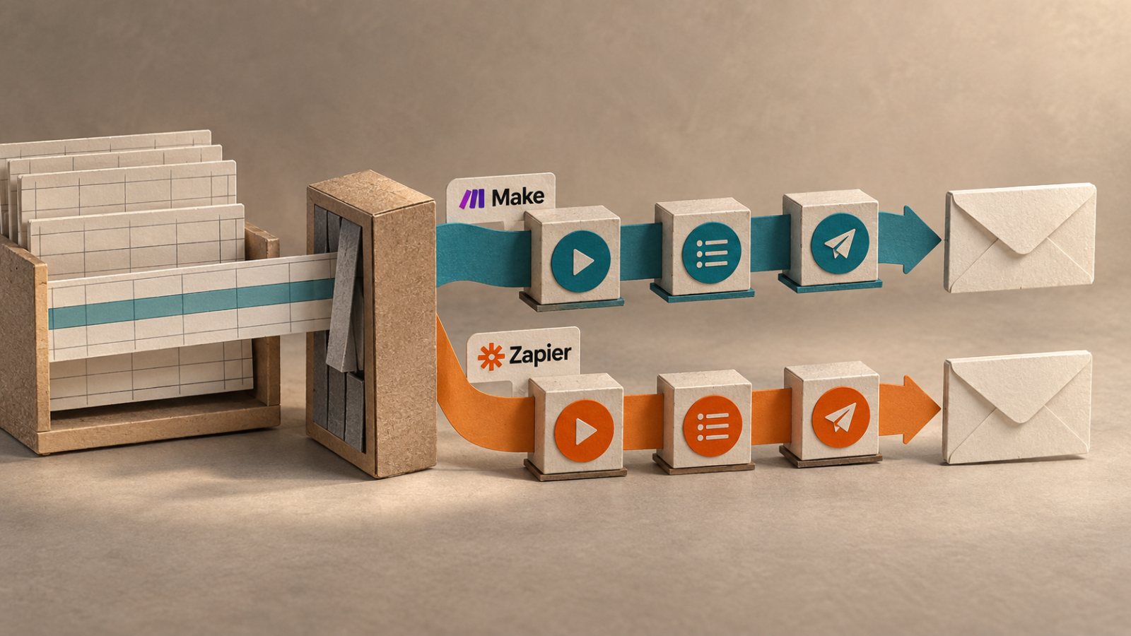 Make ar Zapier: pigi automatizacija priklauso nuo skaičiuojamo veiksmo